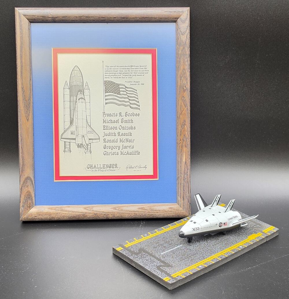 "On the Wings of a Dream” RConely Art & DieCast Space Shuttle Runway Tribute Set